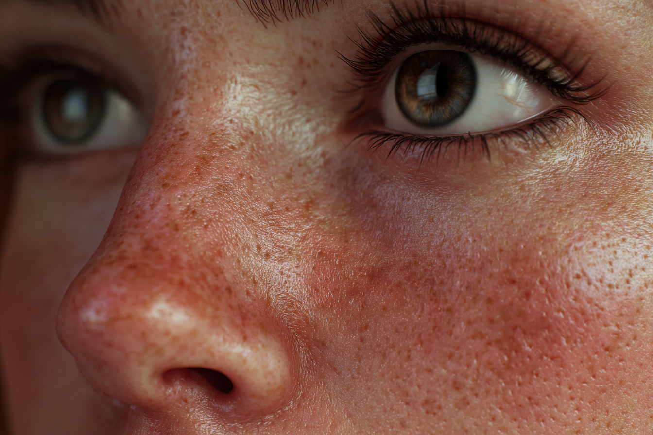 Gros plan sur le visage d'une femme | Source : Midjourney