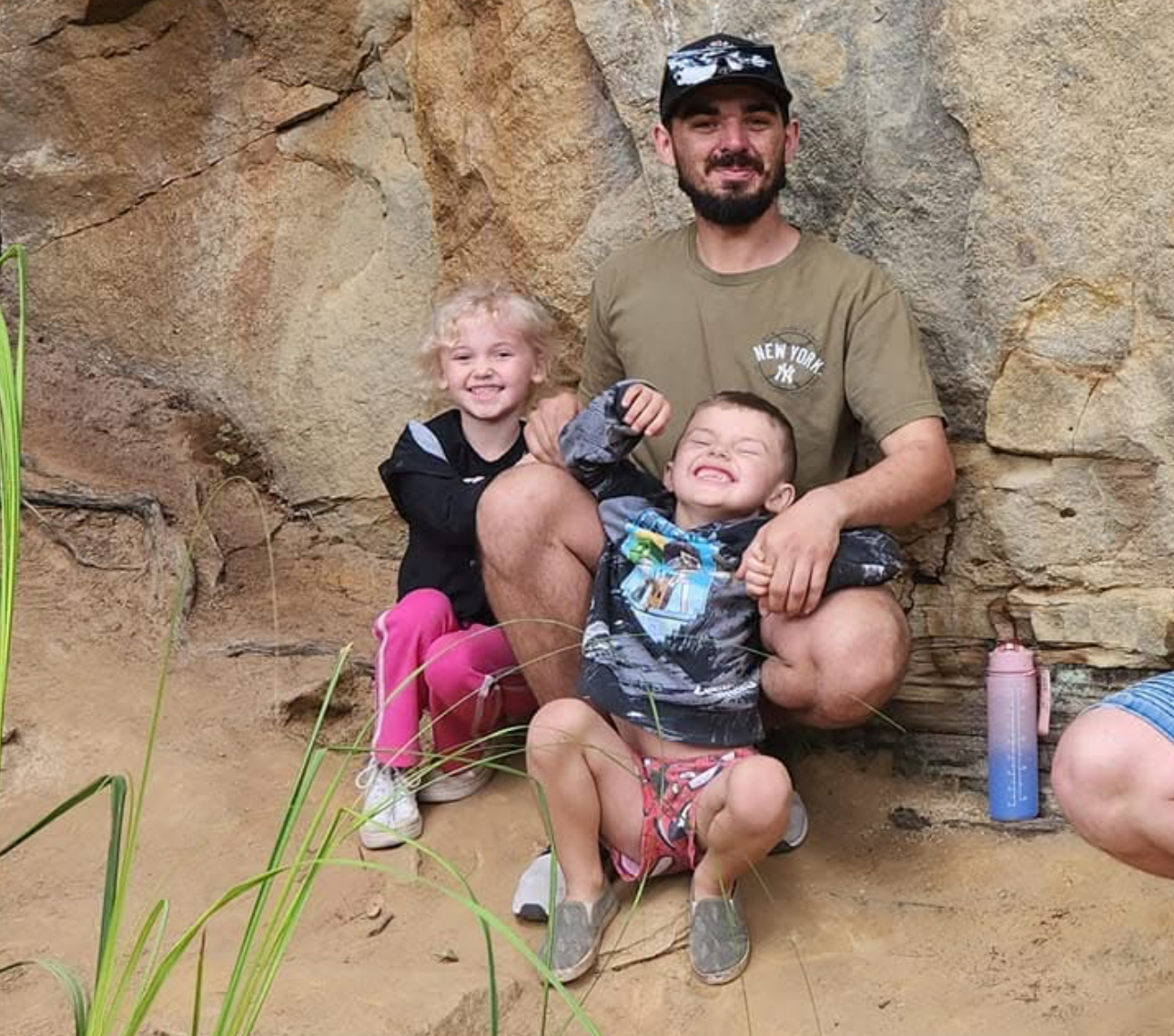 Shaun Ranger avec ses enfants Baylee et Chandler. | Source : GoFundMe