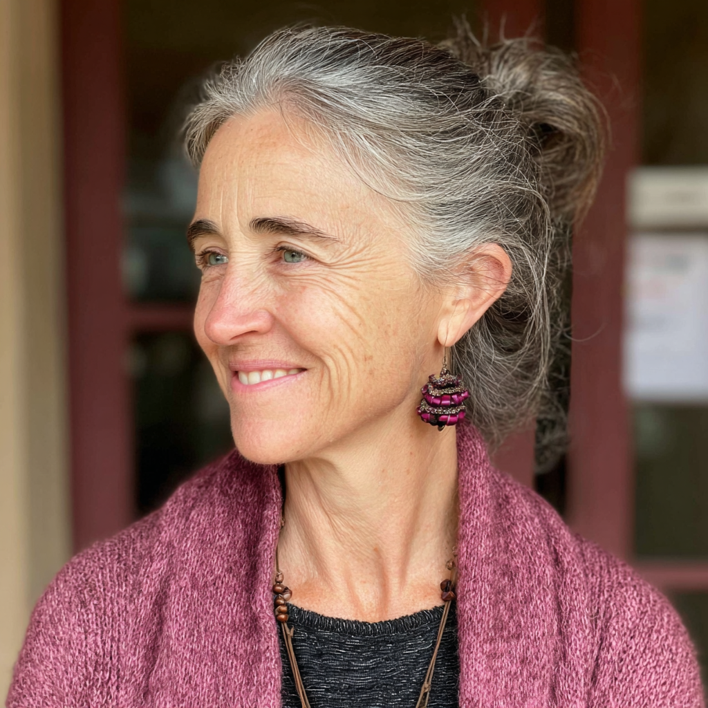 Une femme âgée souriante | Source : Midjourney