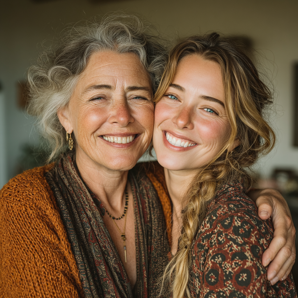 Une mère et sa fille se réconcilient | Source : Midjourney