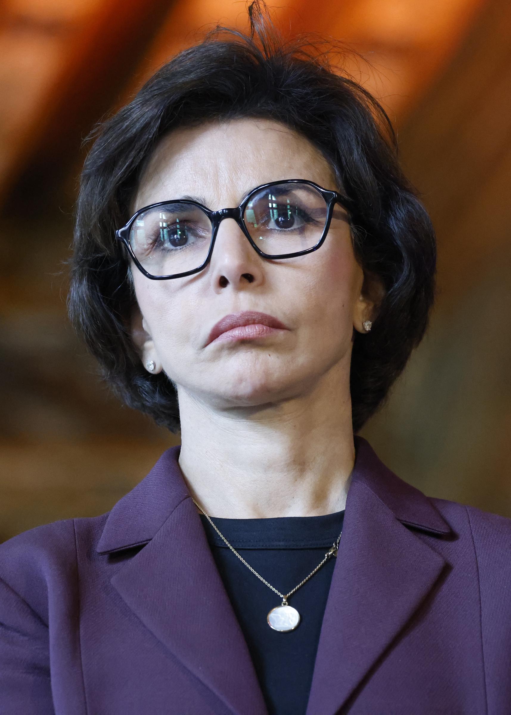 La ministre française de la Culture Rachida Dati assiste à la 14e édition du Festival de l'histoire de l'art à Fontainebleau, près de Paris, le 6 juin 2025 I Source : Getty Images