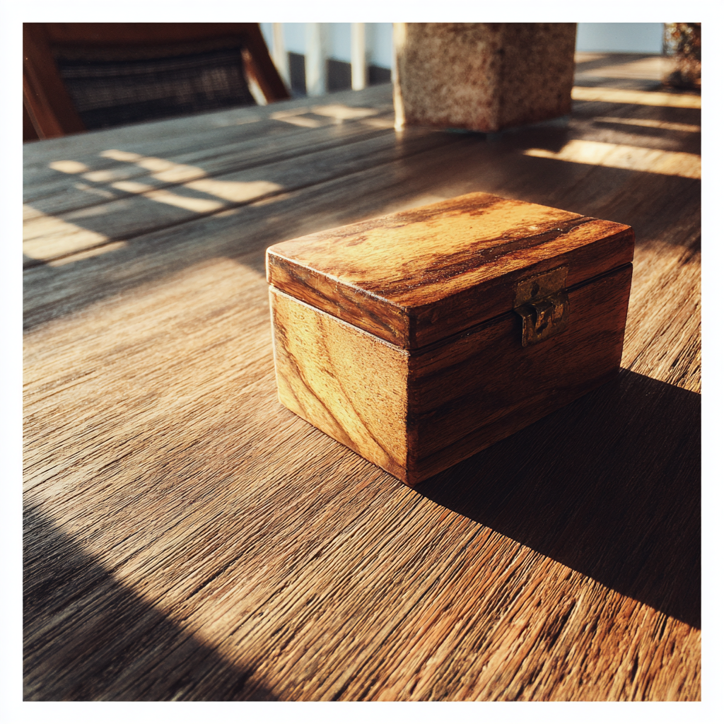 Une petite boîte en bois | Source : Midjourney