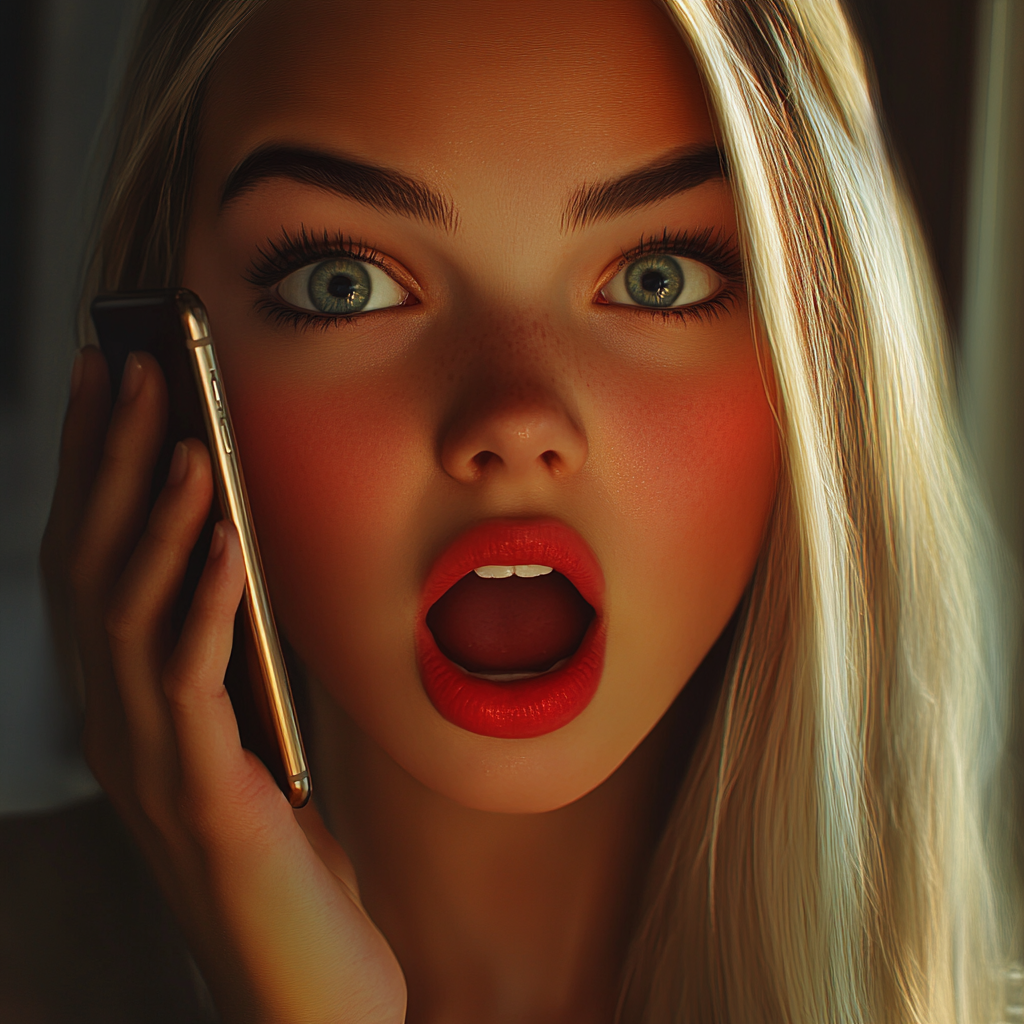 Une femme étonnée | Source : Midjourney