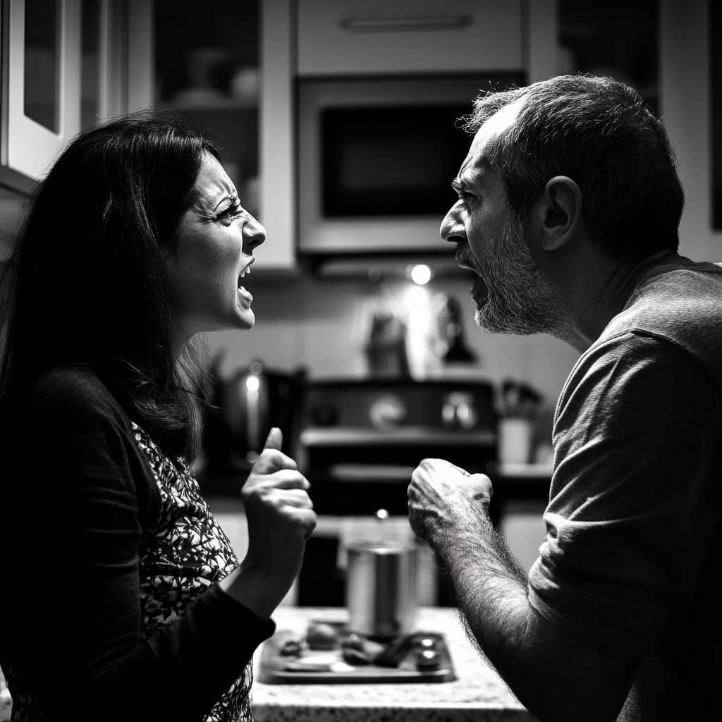 Une femme qui confronte son mari | Source : Midjourney