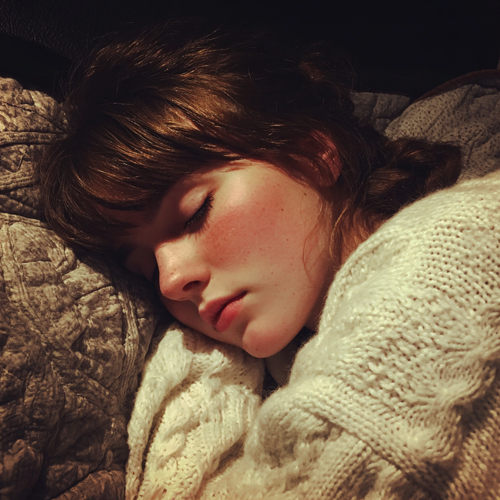 Une fille endormie | Source : Midjourney