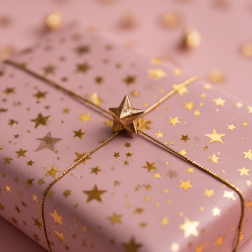 Un cadeau emballé dans du papier rose | Source : Midjourney