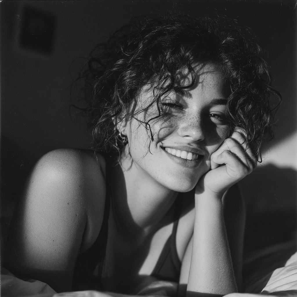 Une femme heureuse et satisfaite | Source : Midjourney