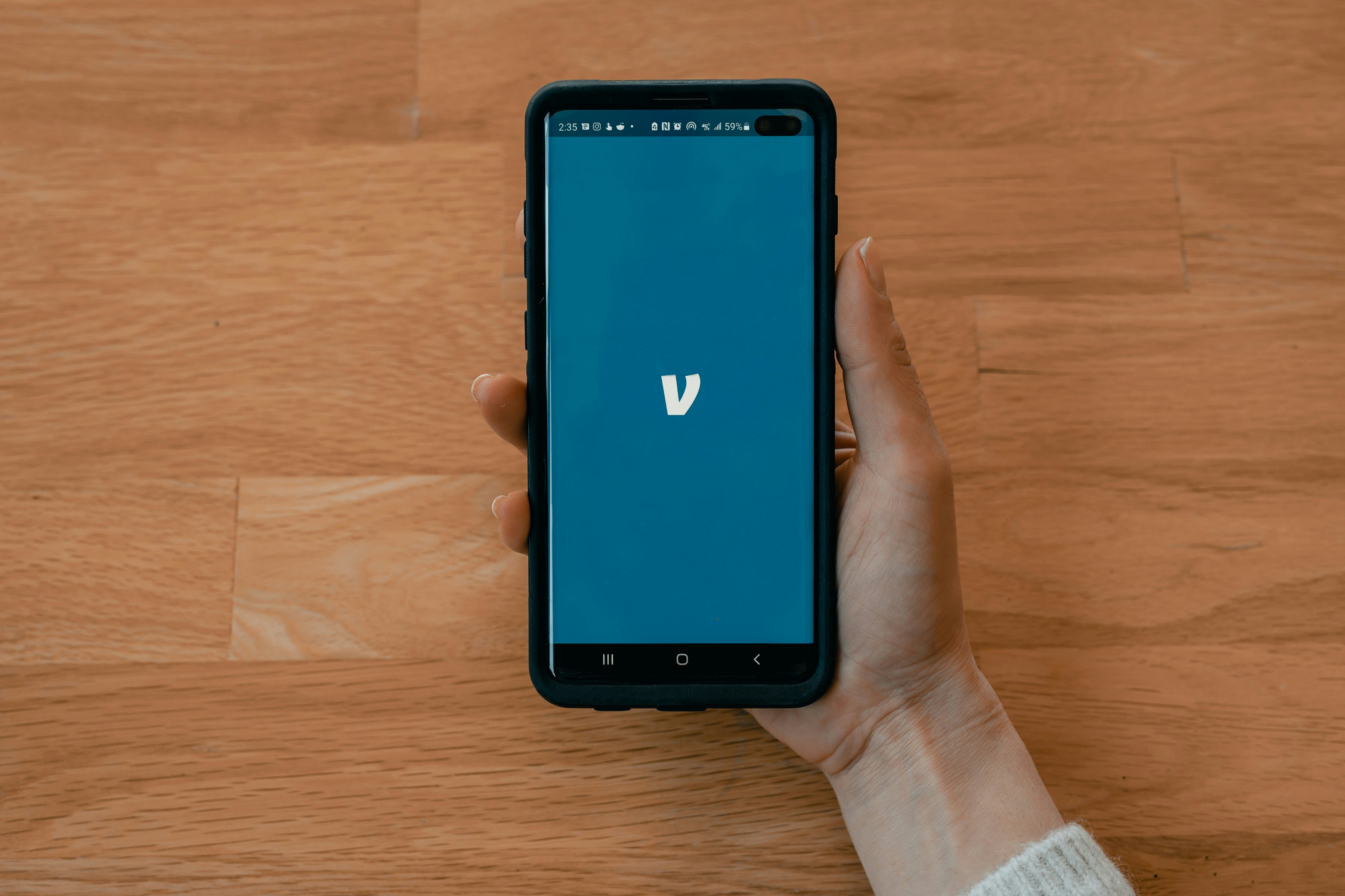 Une application Venmo ouverte sur un téléphone | Source : Unsplash