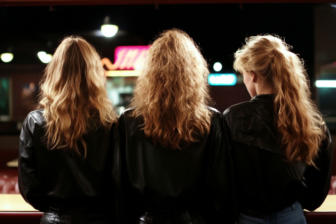 Trois femmes de dos | Source : Midjourney