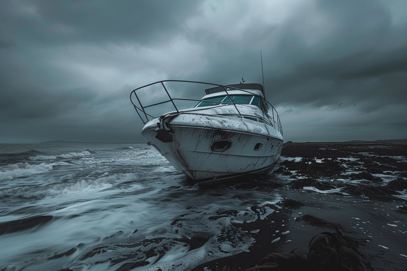 Un bateau sur un rivage | Source : Midjourney