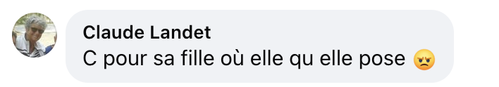 Commentaire d'un internaute | Source : Facebook/Paris Match