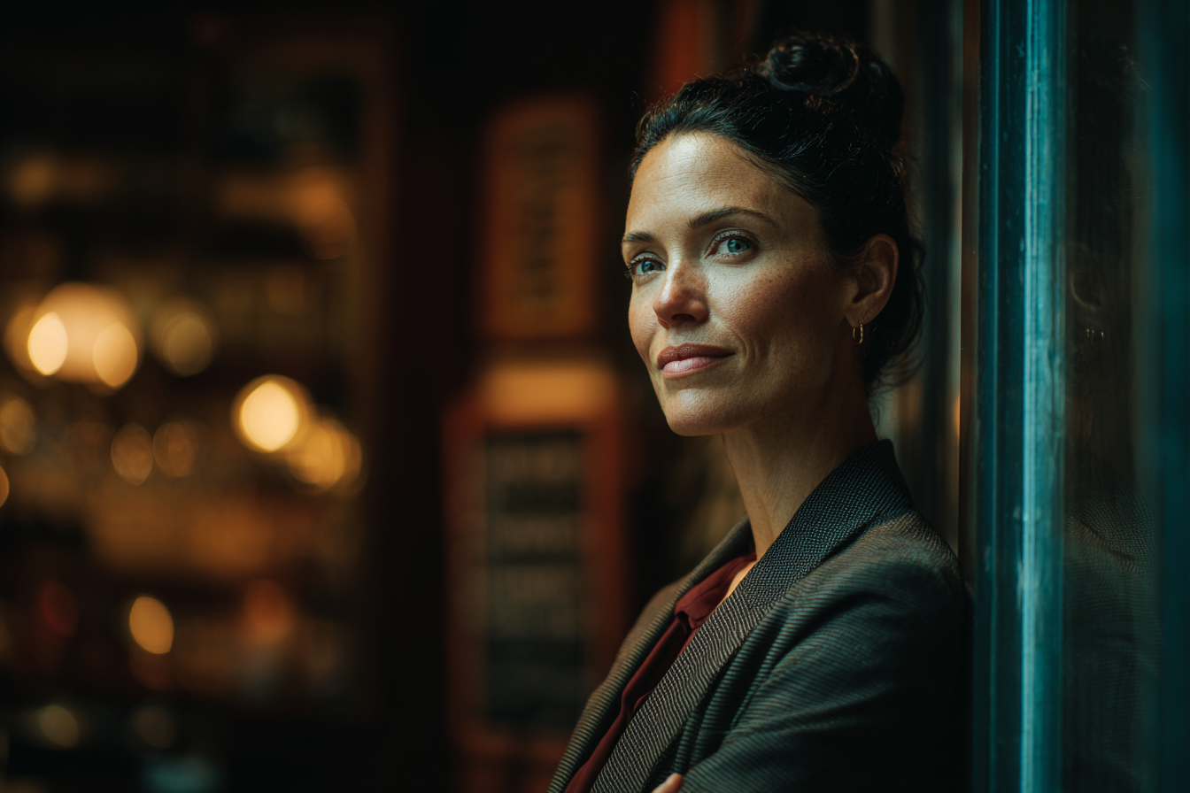 Une femme souriante | Source : Midjourney