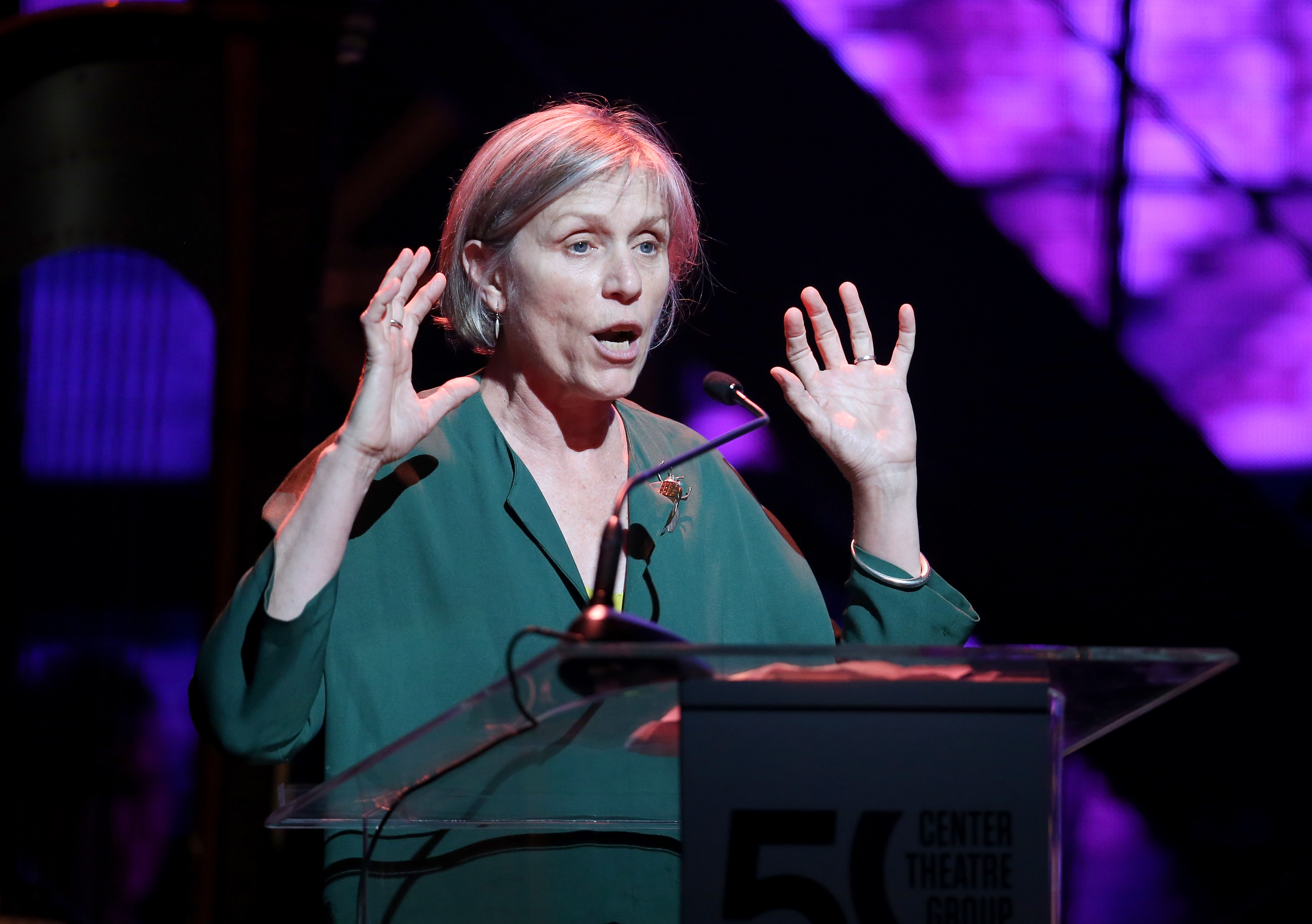 Frances McDormand lors de la célébration du 50e anniversaire du Center Theatre Group au théâtre Ahmanson, le 20 mai 2017, à Los Angeles, en Californie. | Source : Getty Images