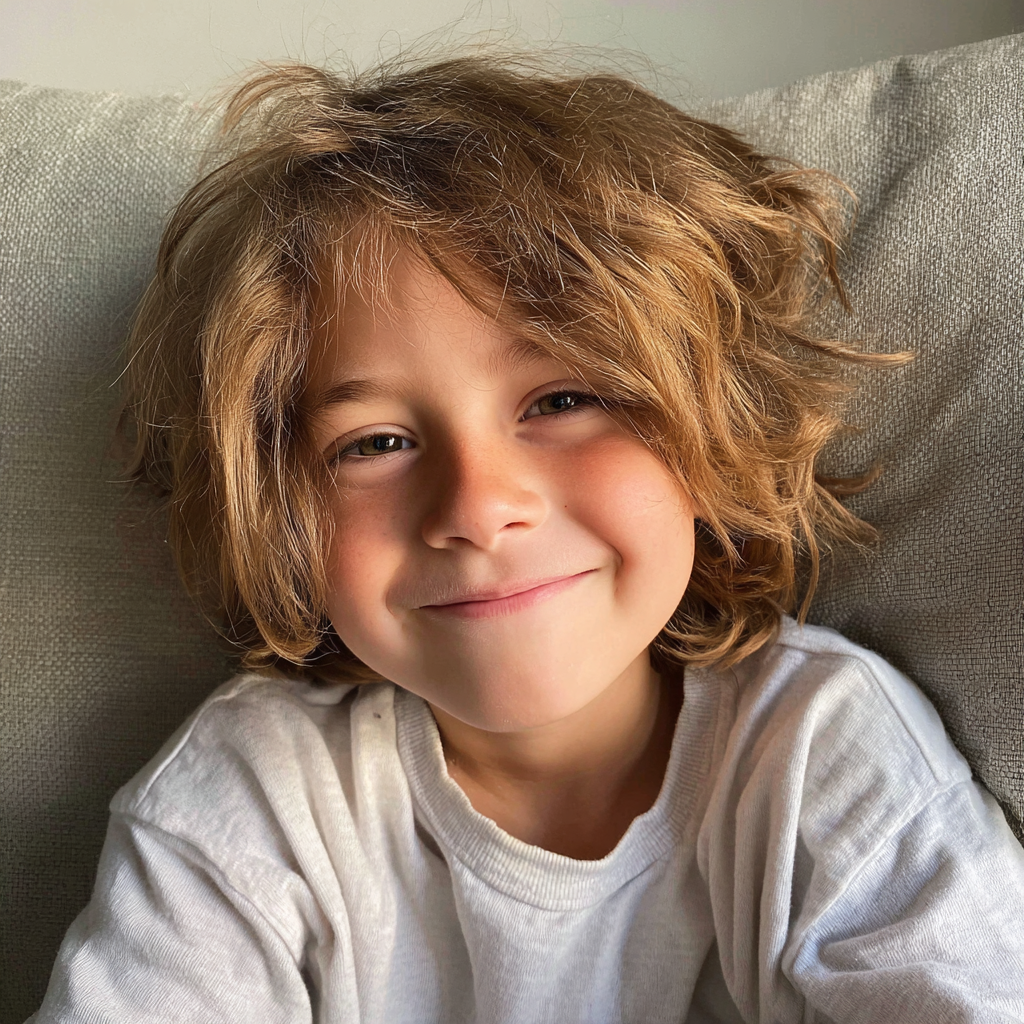 Un petit garçon souriant | Source : Midjourney