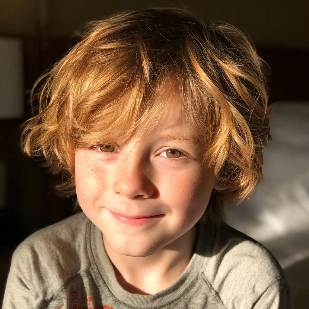 Un petit garçon souriant | Source : Midjourney