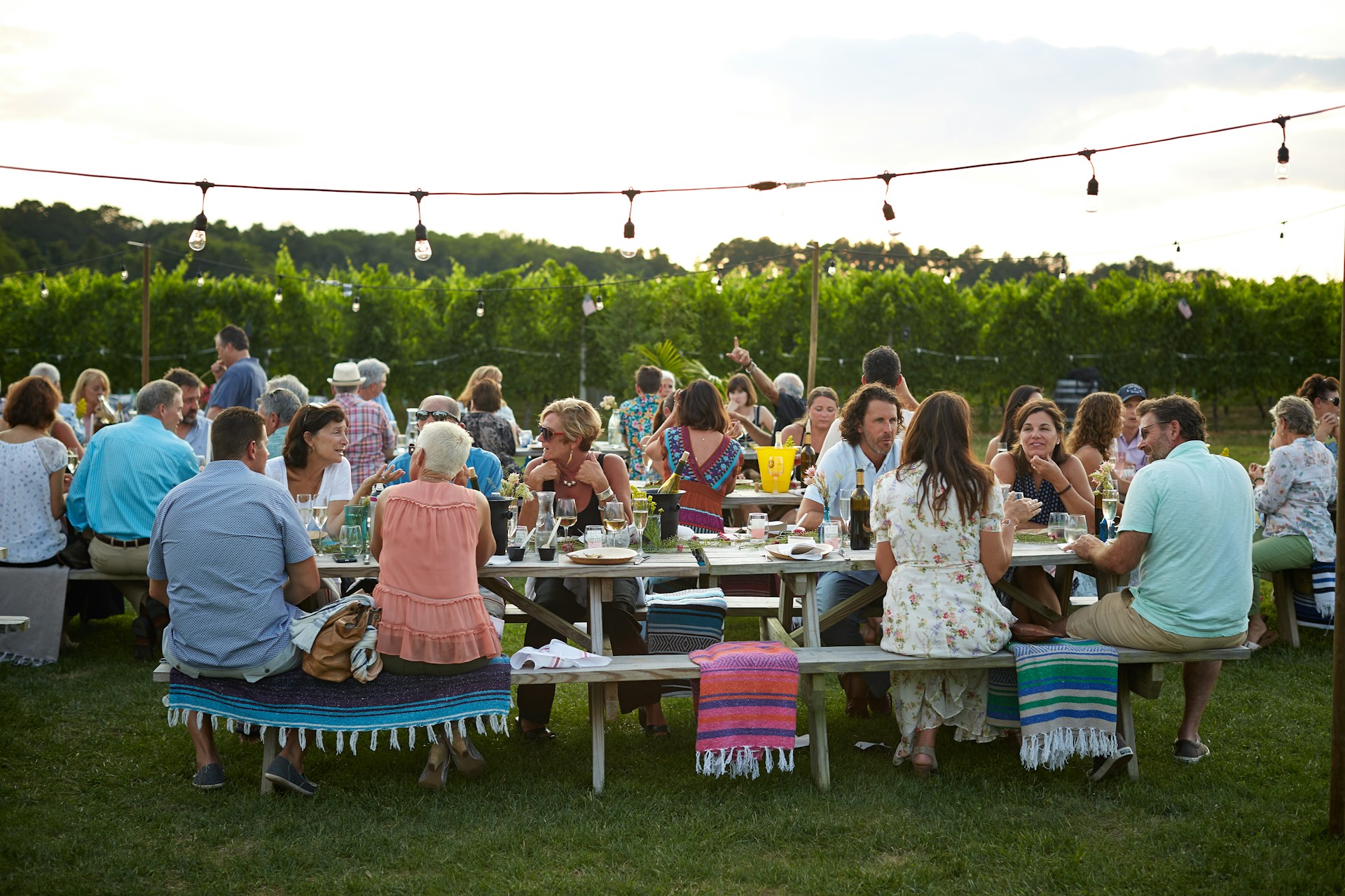 Des gens lors d'une rencontre chaleureuse en plein air | Source : Unsplash