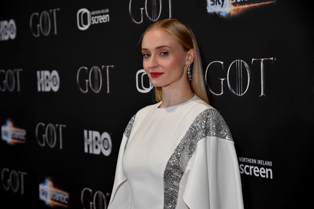 Sophie Turner lors de la première de la dernière saison de « Game of Thrones » à Belfast, en Irlande du Nord, le 12 avril 2019 | Source : Getty Images