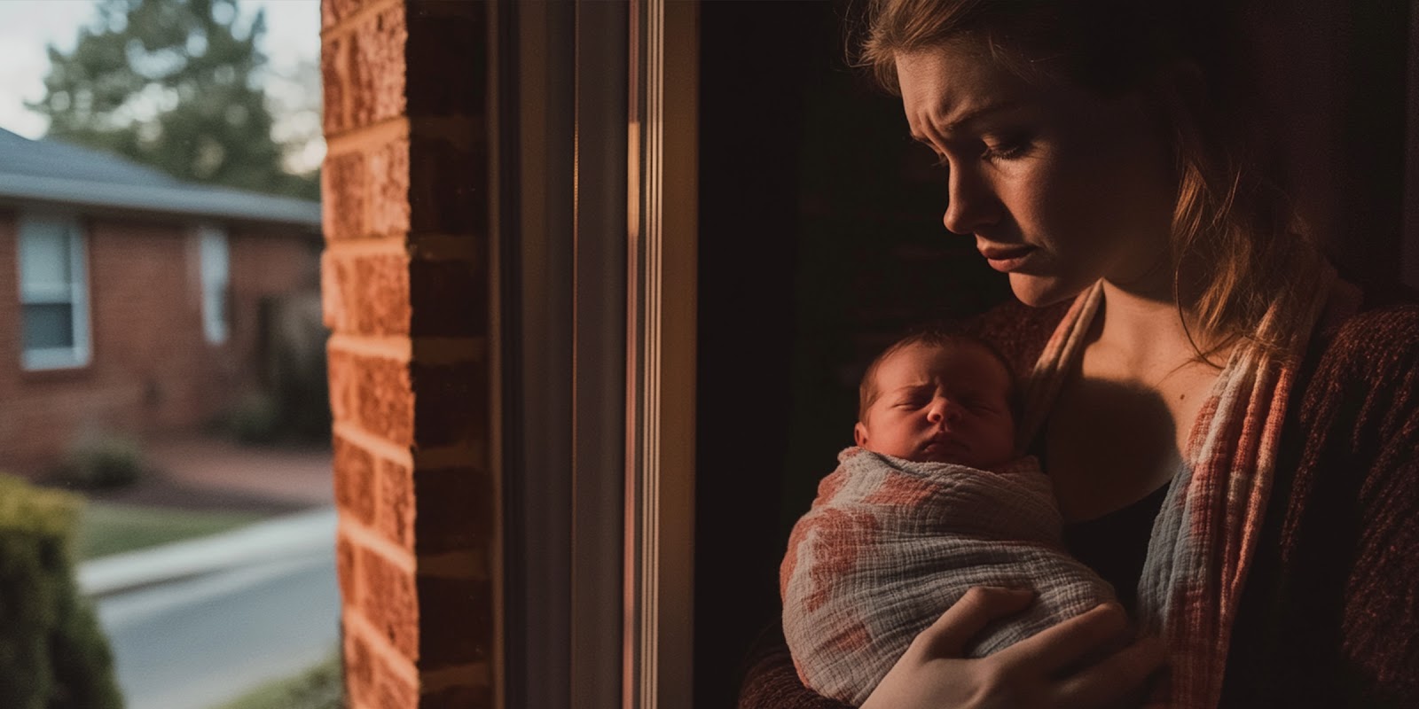 Une femme avec un nouveau-né | Source : Midjourney