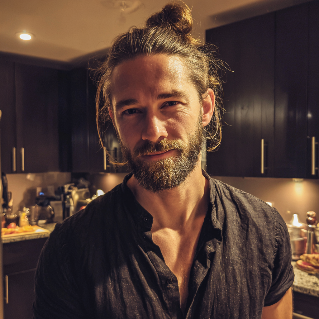Un homme debout dans une cuisine | Source : Midjourney