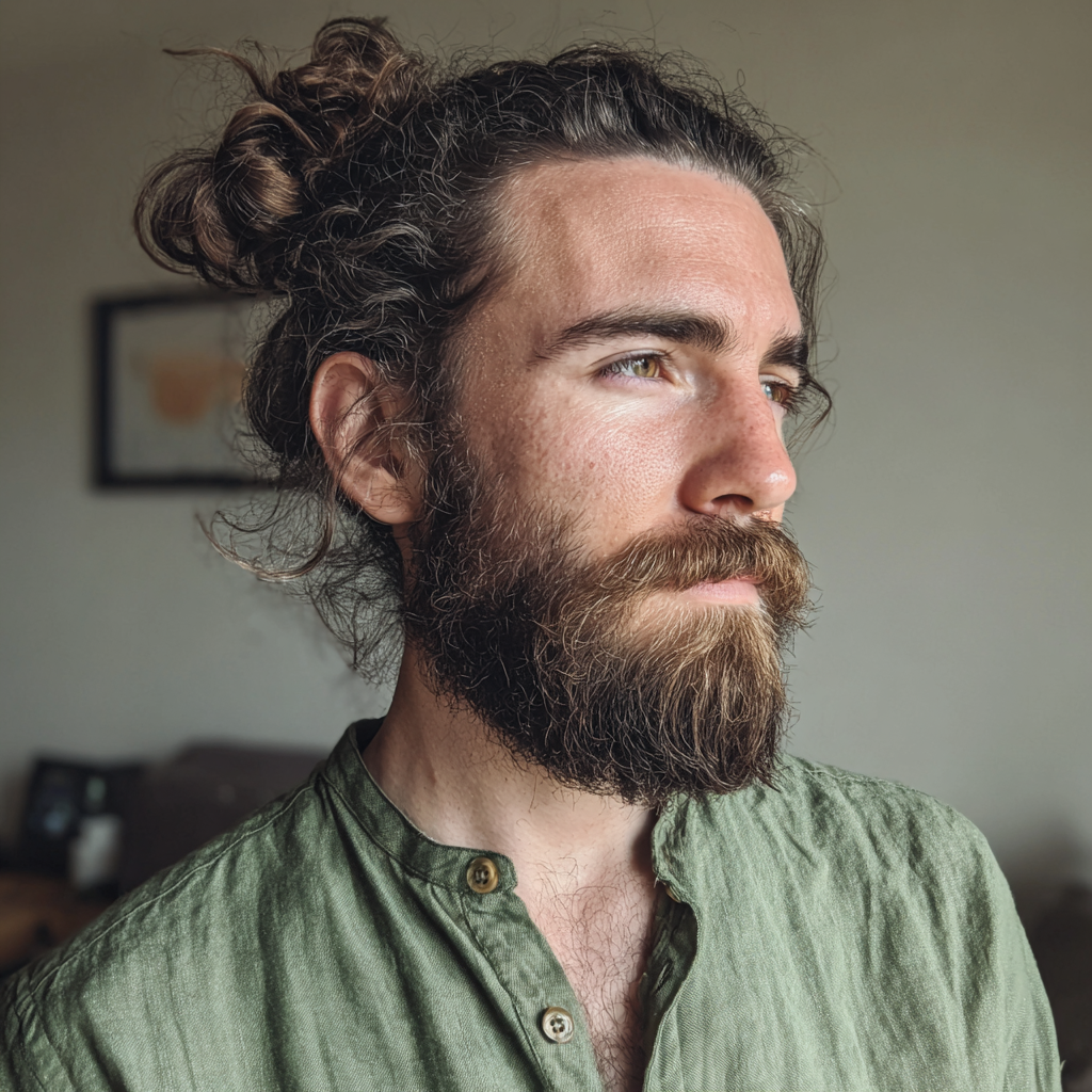 Un homme portant une chemise en lin | Source : Midjourney