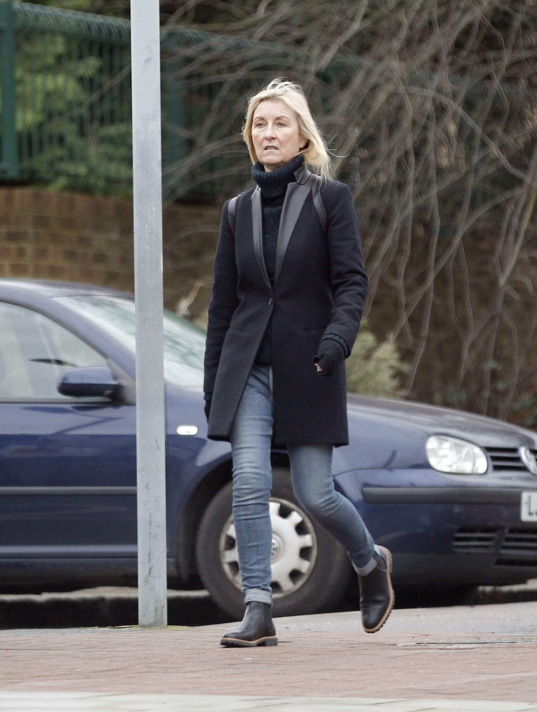 Fiona Phillips aperçue le 8 janvier 2016 | Source : Getty Images