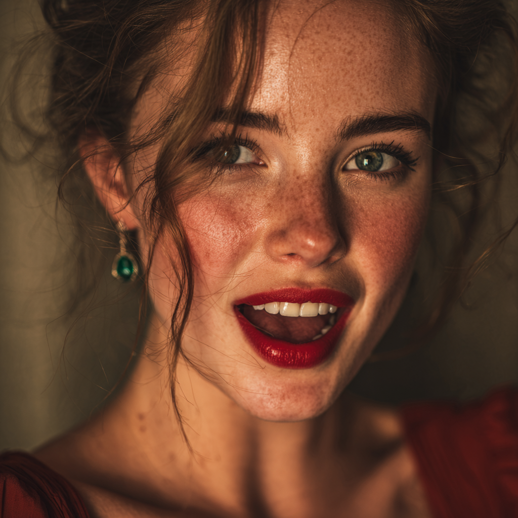 Une femme qui rit | Source : Midjourney