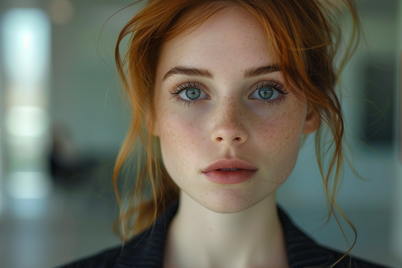 Une femme sérieuse | Source : Midjourney