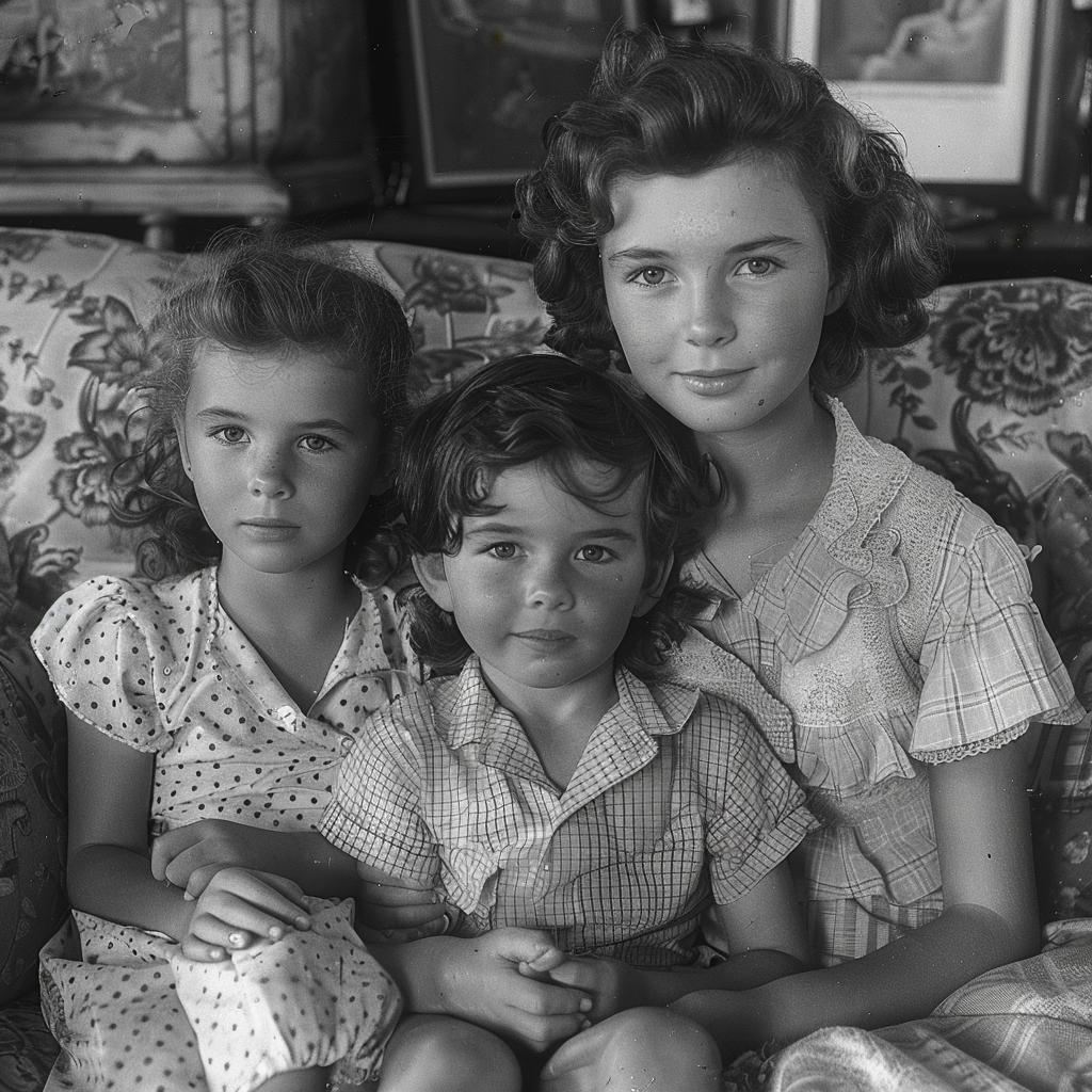 Une vieille photo de famille | Source : Midjourney