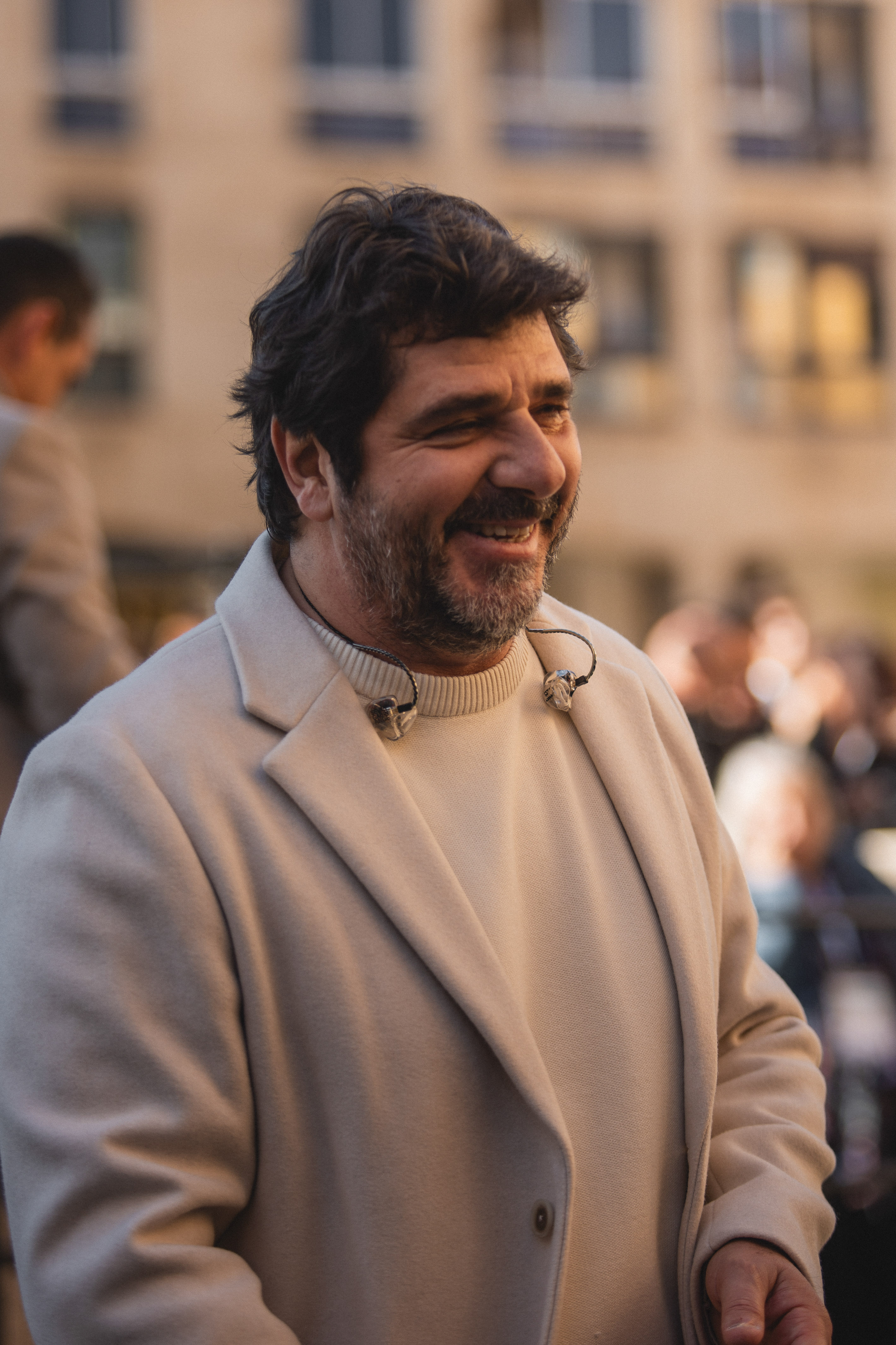 Le chanteur Patrick Fiori lors de la visite papale à Ajaccio en Corse le 15 décembre 2024 I Source : Getty Images