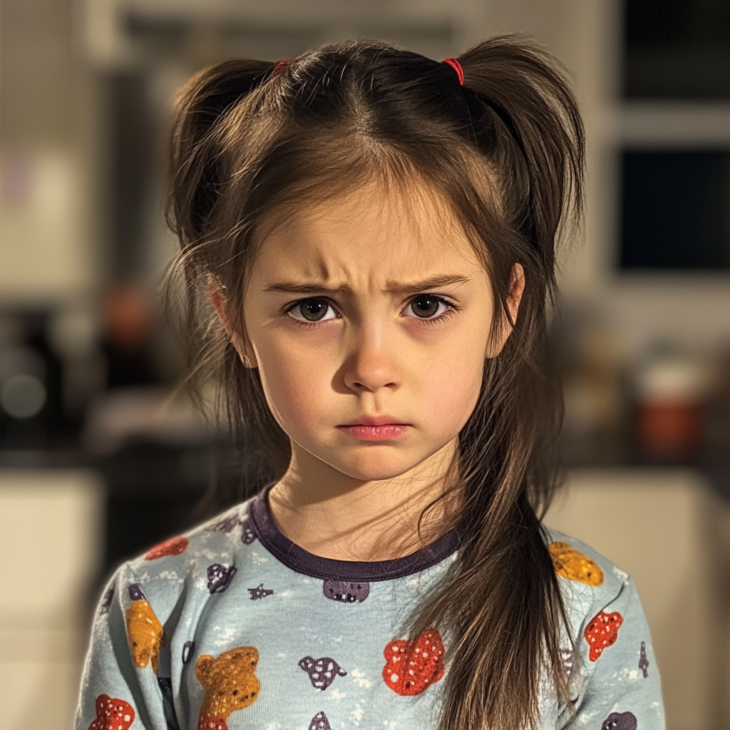 Une petite fille bouleversée | Source : Midjourney