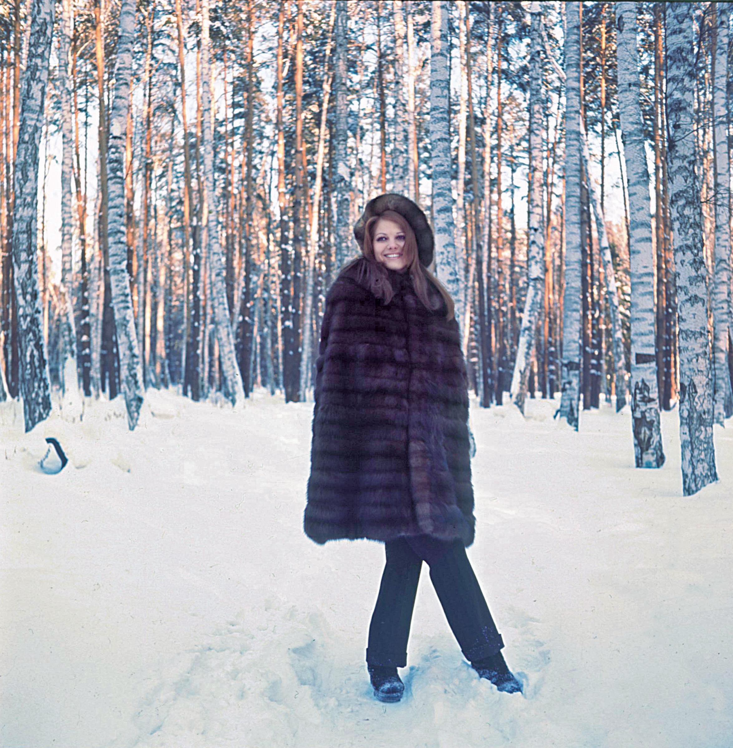 Claudia Cardinale dans la capitale de l'Union soviétique à Moscou, en Russie, le 1er mars 1969. | Source : Getty Images