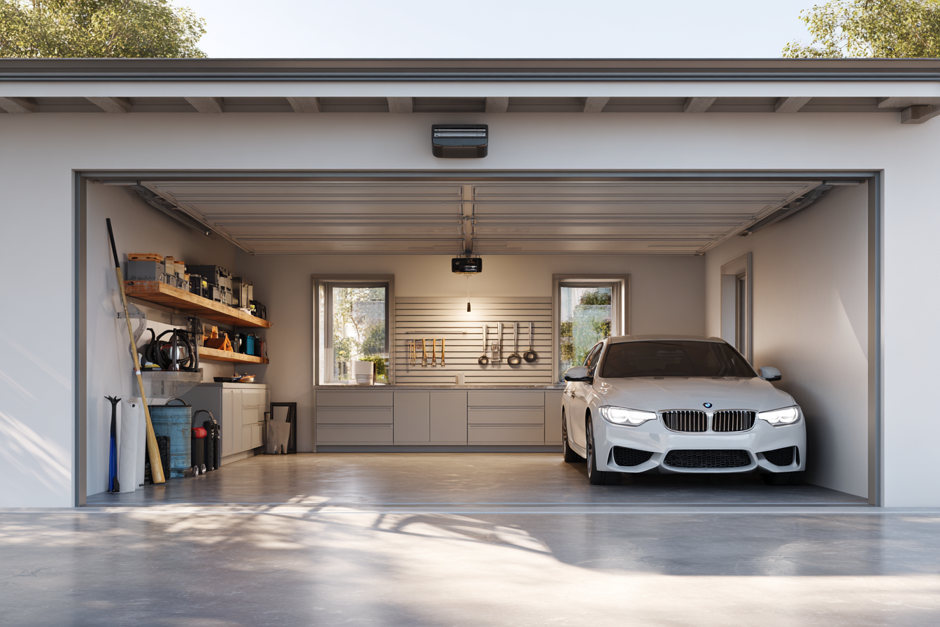 Une voiture dans un garage | Source : Midjourney
