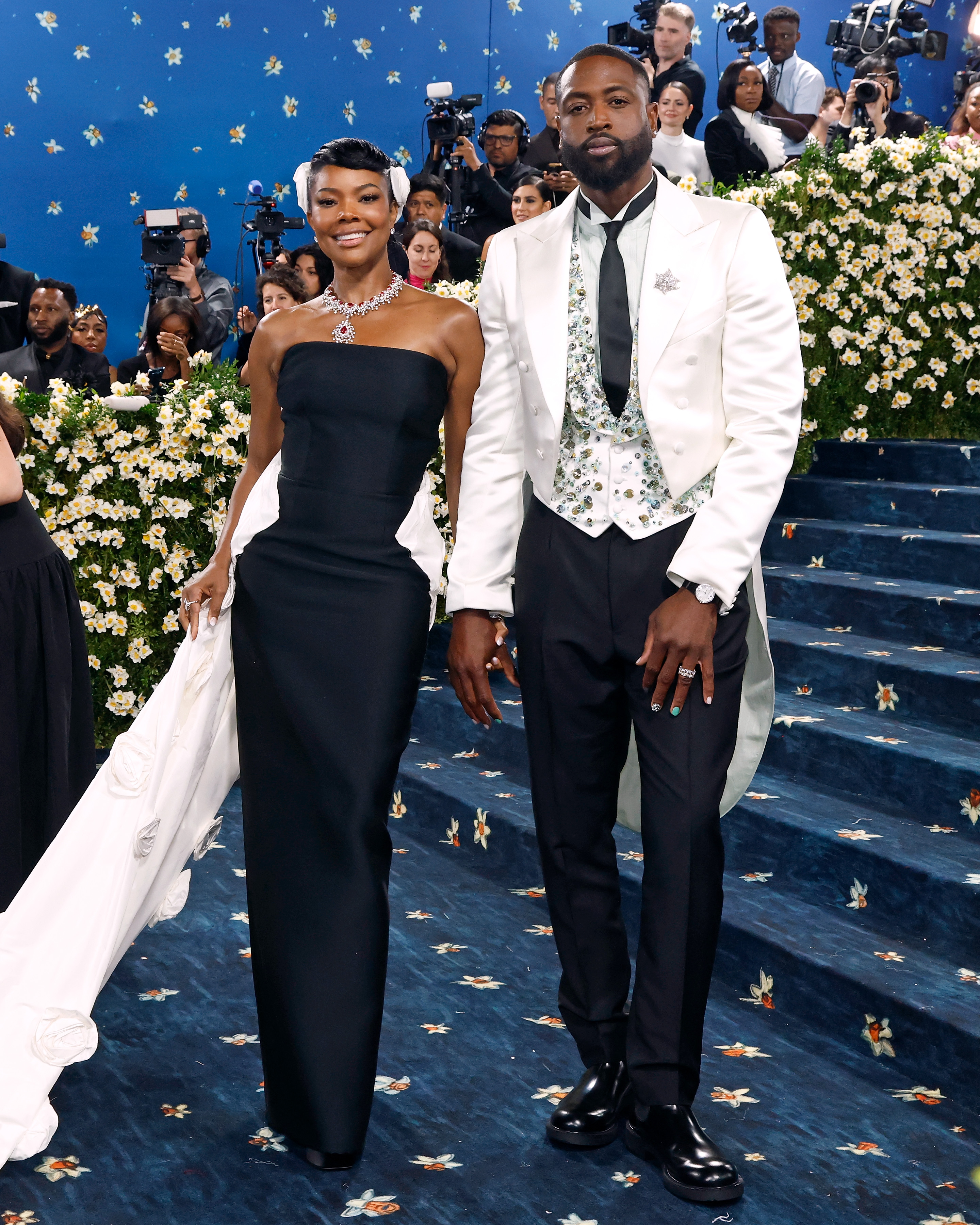 Dwyane Wade et Gabrielle Union au Met Gala 2025, le 5 mai à New York. | Source : Getty Images