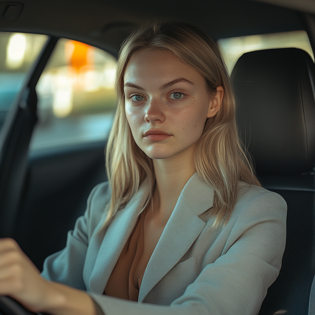 Une femme au volant | Source : Midjourney