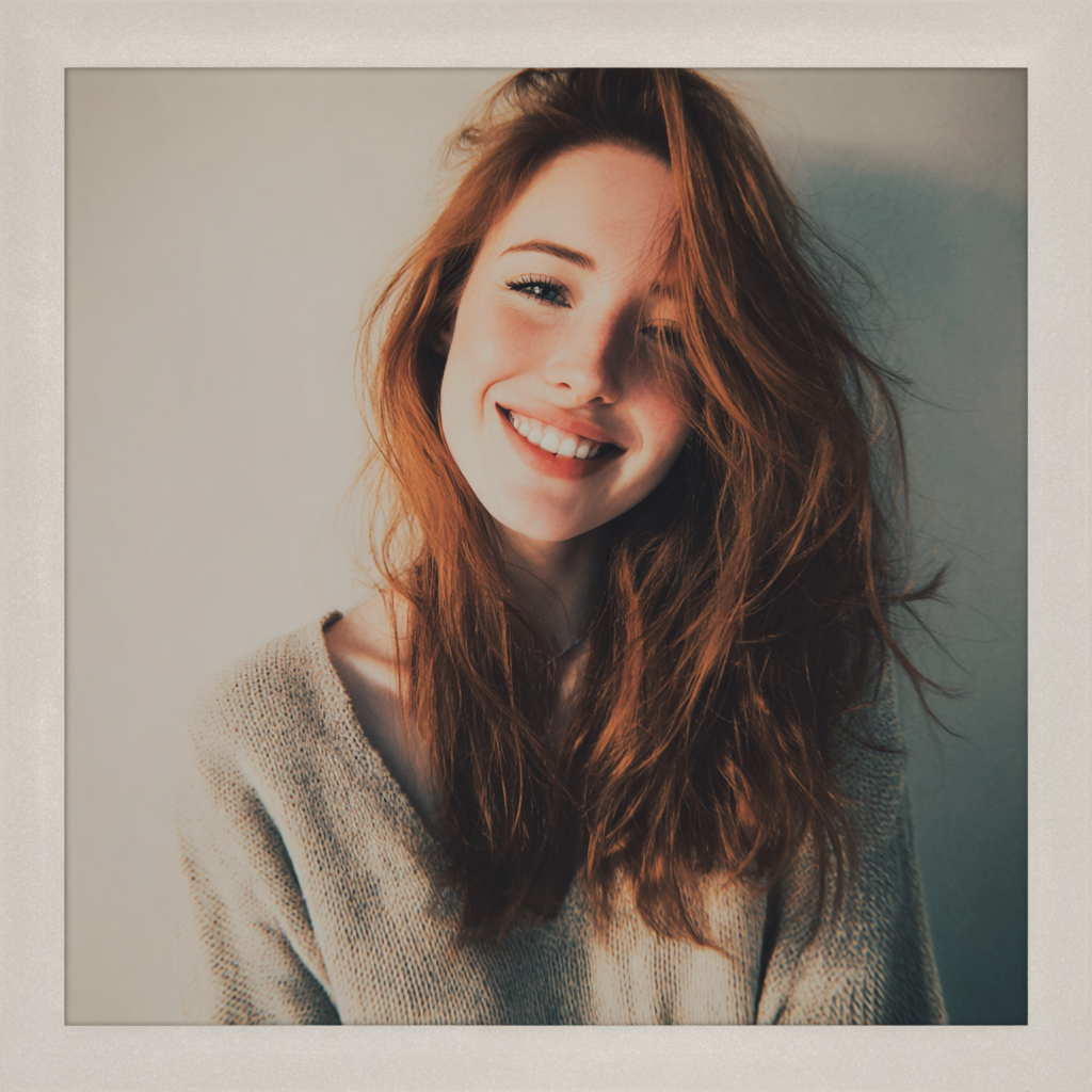 Une jeune femme souriante | Source : Midjourney