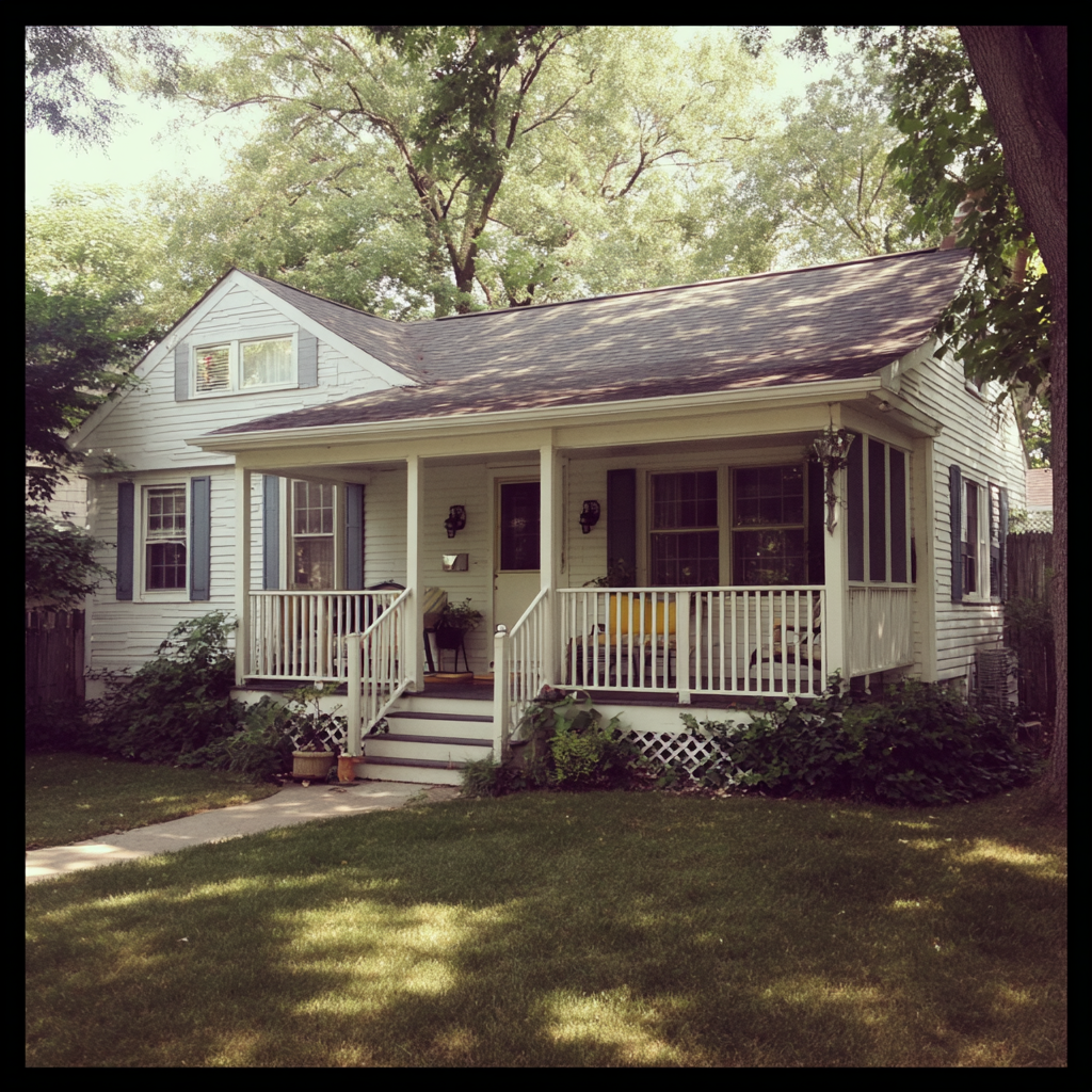 L'extérieur d'une maison | Source : Midjourney