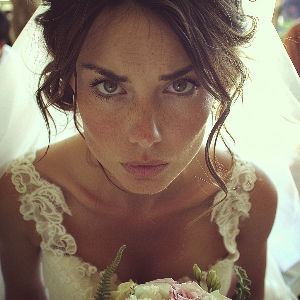 Gros plan sur une mariée | Source : Midjourney