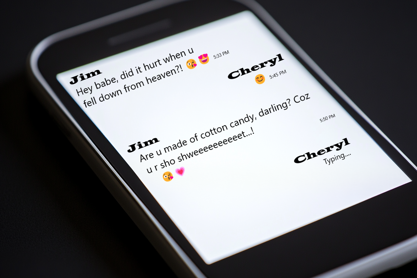 Un SMS sur un téléphone portable | Source : Midjourney