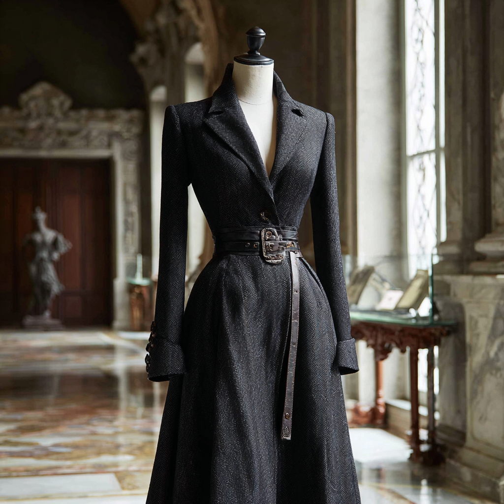 Un manteau élégant sur un mannequin | Source : Midjourney