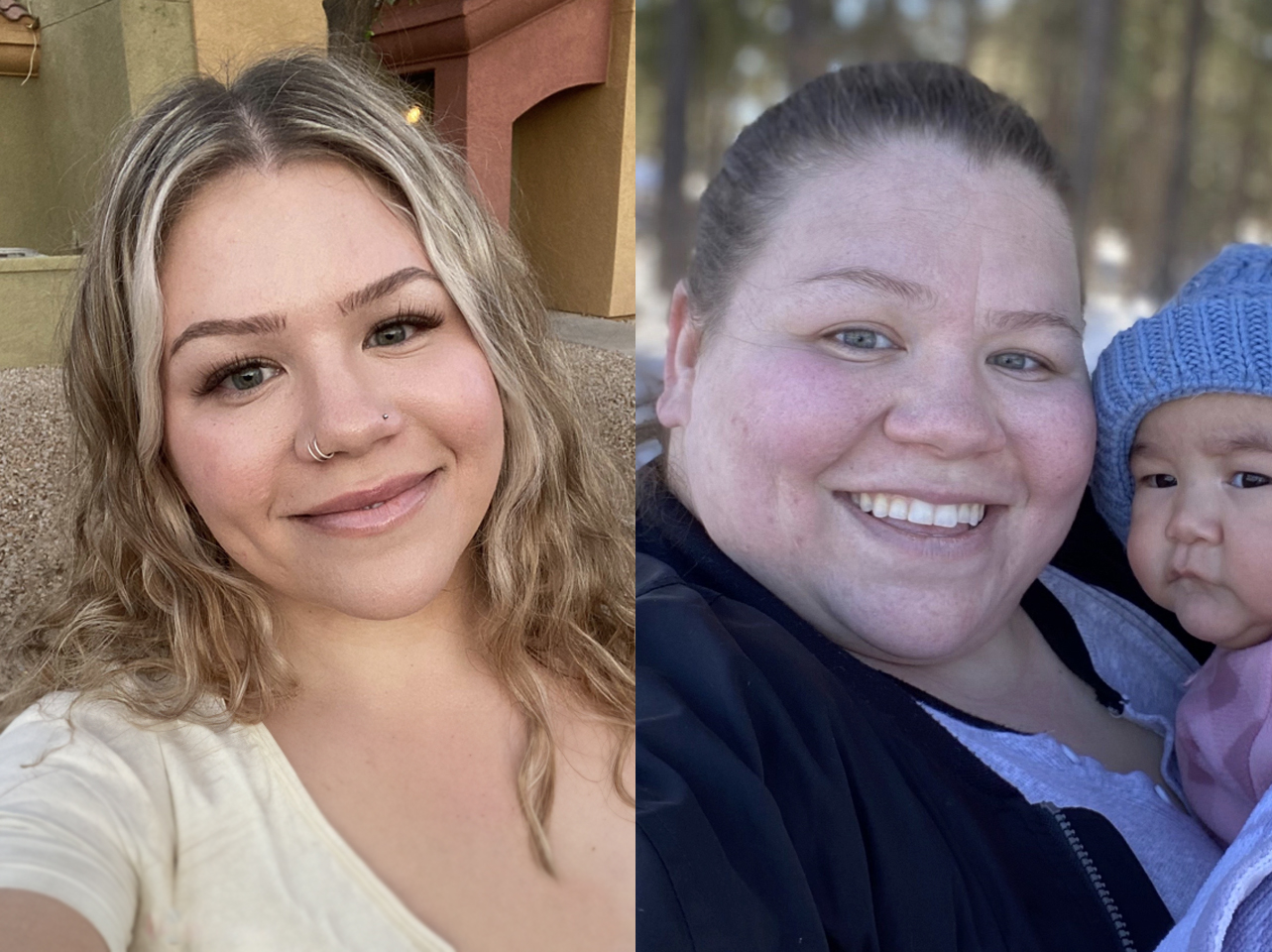 Photos avant et après d'une TikTokeuse : célibataire ou en couple. | Source : TikTok/wellmamapele