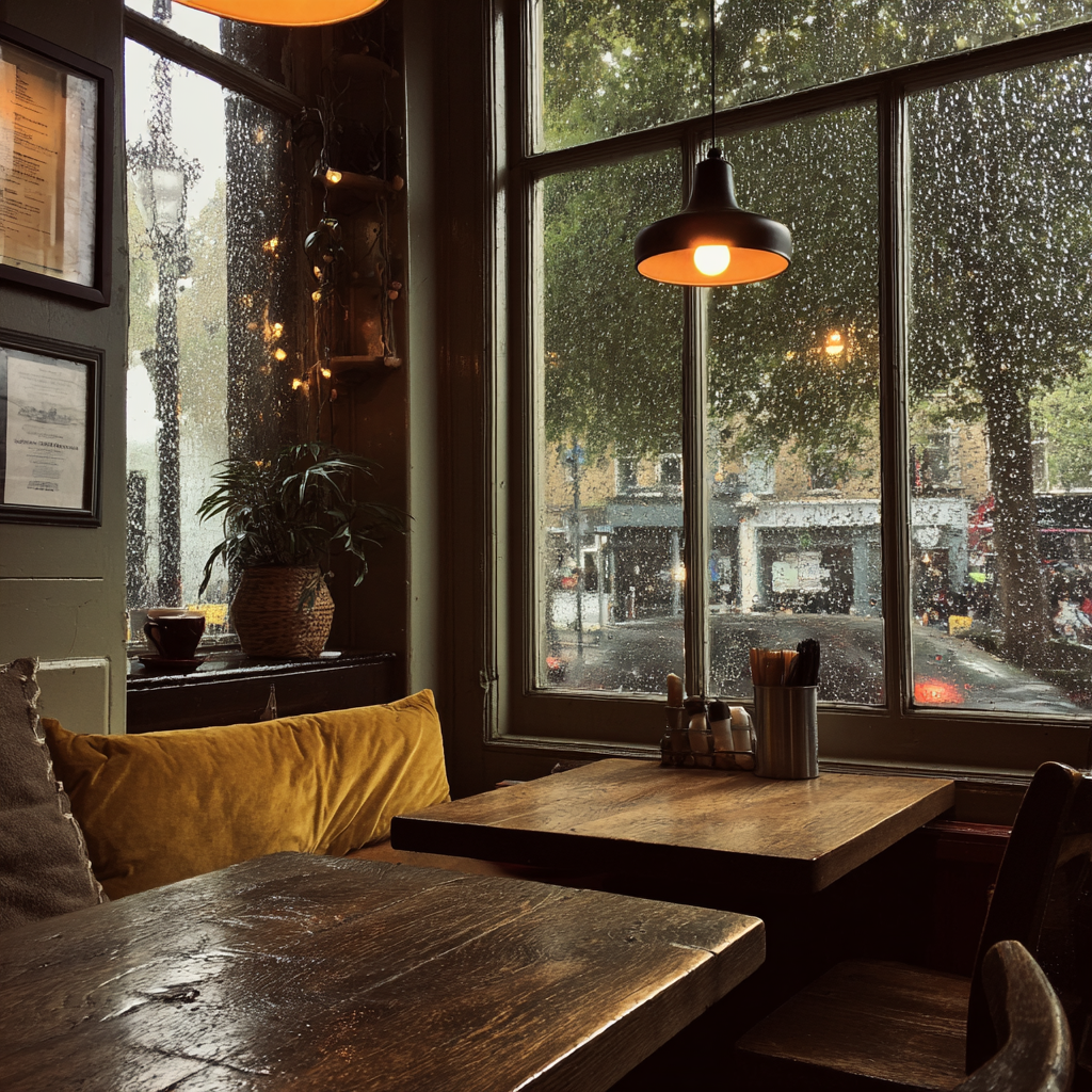 L'intérieur d'un café | Source : Midjourney