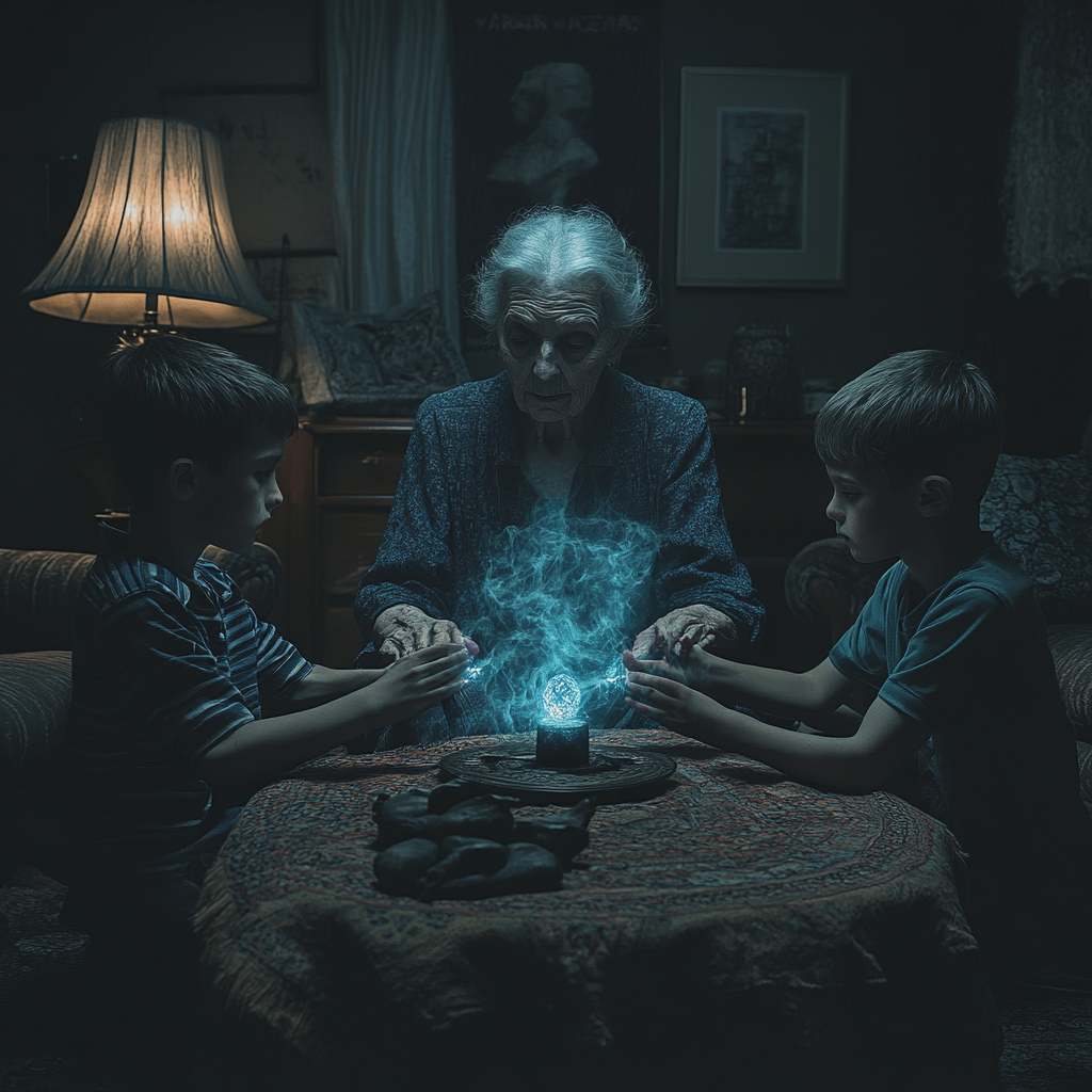 Margaret effectuant un rituel | Source : Midjourney