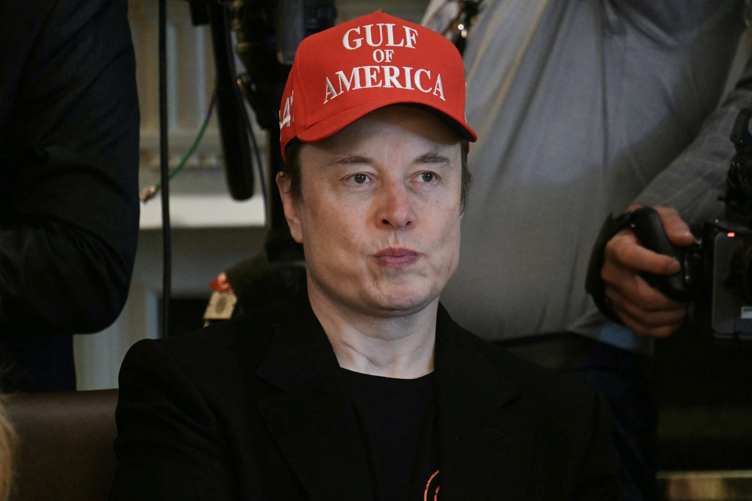 Elon Musk lors d'une réunion du cabinet à la Maison Blanche à Washington, le 30 avril 2025 | Source : Getty Images