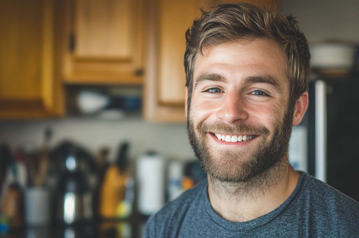 Un homme souriant | Source : Midjourney