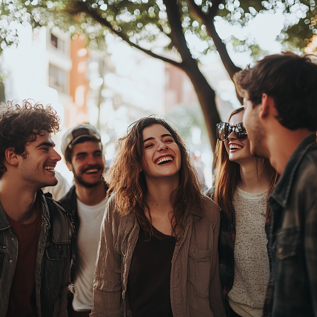 Un groupe de personnes qui rient | Source : Midjourney