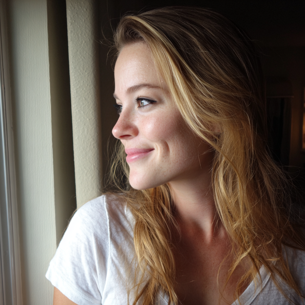 Une femme souriante | Source : Midjourney