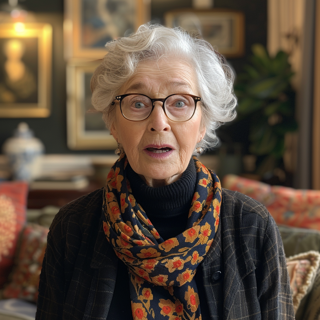 Mme Harrison surprise | Source : Midjourney