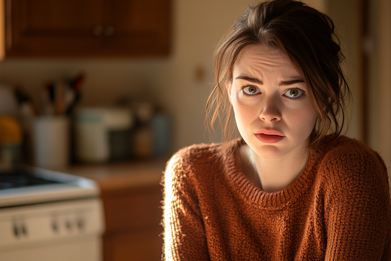 Une femme anxieuse fronçant les sourcils | Source : Ozdomedia
