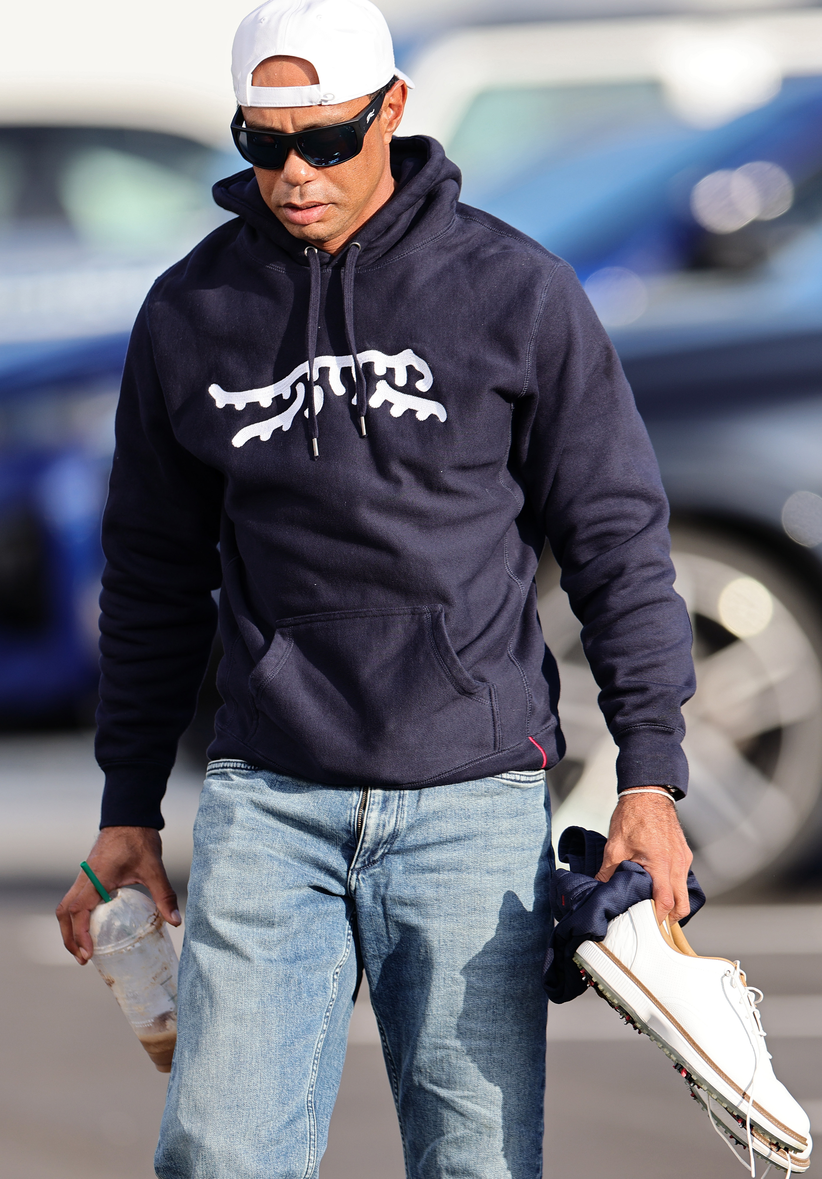 Tiger Woods avant un match de TGL au SoFi Center de Palm Beach Gardens, en Floride, le 27 janvier 2025 | Source :  Getty Images