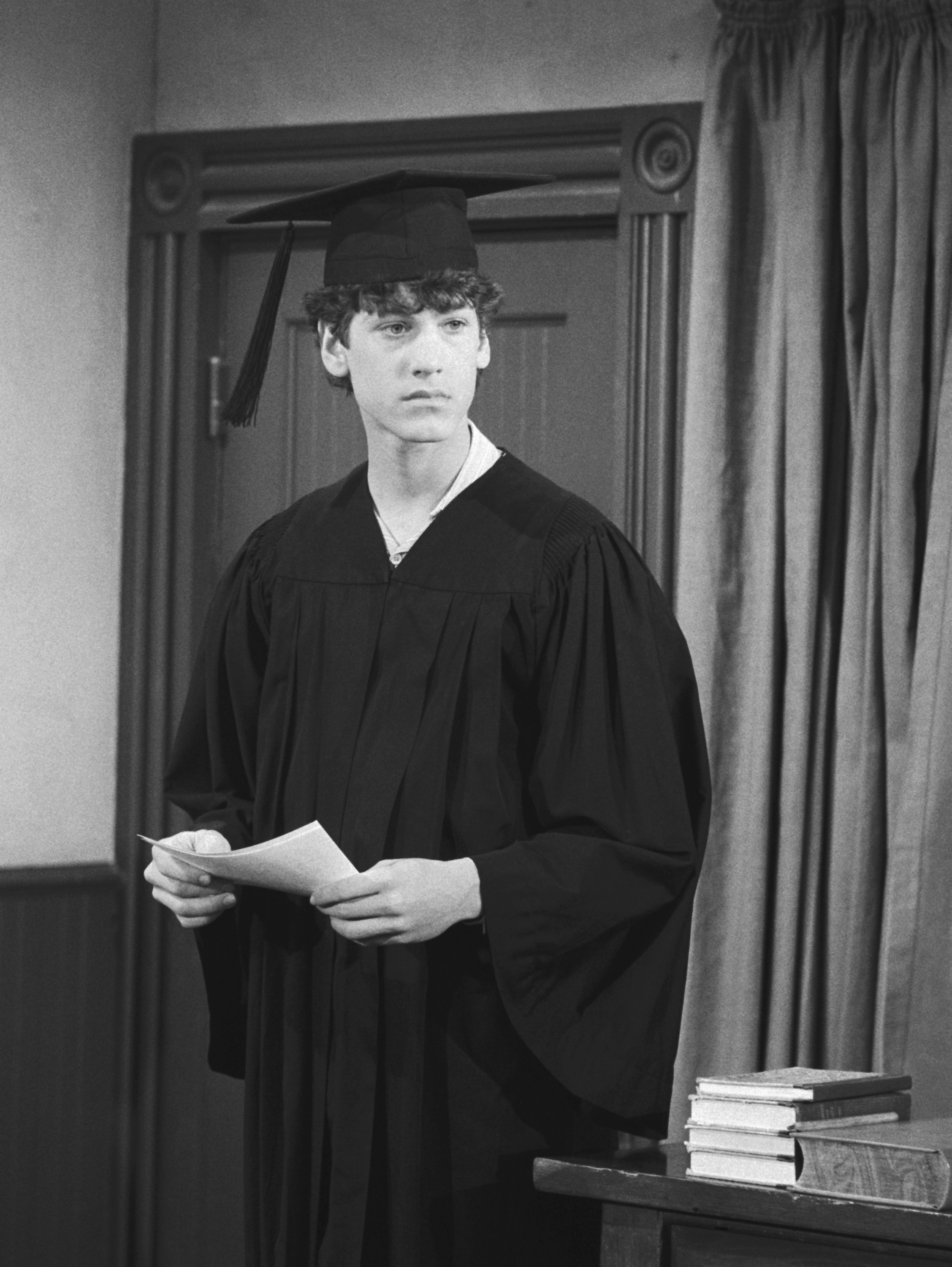 Jonathan Gilbert dans le rôle de Willie Oleson, photographié sur le tournage de « La Petite maison dans la prairie » en 1983 | Source : Getty Images